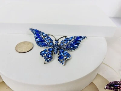 Broche prendedor mariposa inspiración Heidi Daus Foto 1 de 3