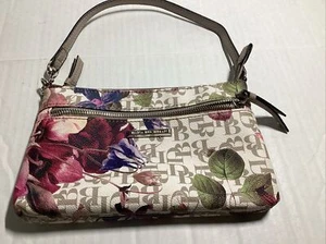 Bolso de Mano Dana Buchman, Pequeño, Floral, Cremallera, Bolsillos, Cuero Sintético - Imagen 1 de 3