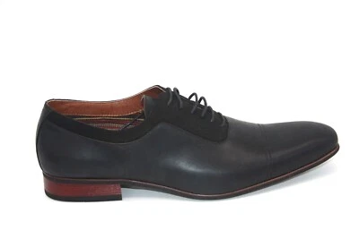 MEN'S DRESS SHOE OXFORD FERRO ALDO LYLE MFA-19533L BLACK SIZE 10.5 - Image 1 of 4