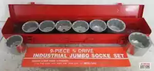 9pc 3/4 " Drive JUMBO SOCKET SET SAE up to 2-1/2 ADD ON set to 21 pc tool 12 pt - Picture 1 of 1