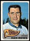 1965 Topps Ken Rowe ^ Baltimore Orioles #518
