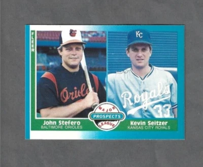 Kevin Seitzer/John Stefero RC Major League Prospects 1987 Fleer #652 - Image 1 of 2
