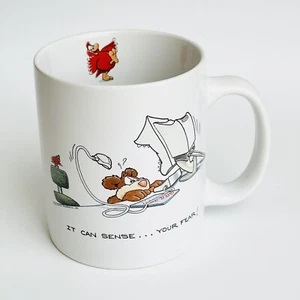 Robert Marble Mug Y2K Limited Ed "It Can Sense…Your Fear" Künstler Tech Humor Tasse - Bild 1 von 6