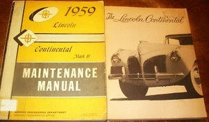 1959 59 Lincoln & Continental Mark IV Repair Maintenance Manual & History Book - Picture 1 of 10