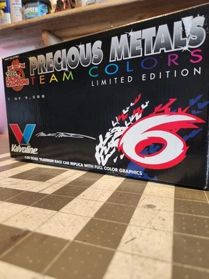 Mark Martin Racing Champions Precious Metals 1/24 Platinum Race Car Replica #6 - Image 1 of 4