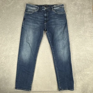 Mavi Jeans Men 38x32 Zach Straight Leg Dark Blue Denim STRETCH Pants COMFORTABLE - Picture 1 of 23