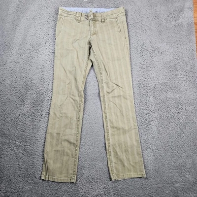 Horny Toad Olive Green Plaid Cotton Blend Pants Womens Size 6 - Image 1 of 4