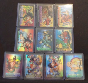 Dragon Ball Chromium (JPP/Amada) 1995 refractor conjunto completo de 10 cartas de persecución (A-J) - Imagen 1 de 10