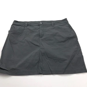 Eddie Bauer Travex Adventurer 16 (Fits 36W) Hiking Skirt Skort 4" Shorts Gray - Picture 1 of 10