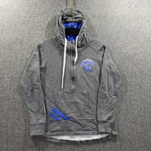 Kentucky Wildcats Hoodie Sweatshirt Mens Medium Gray NCAA College Quarter Zip - Picture 1 of 13