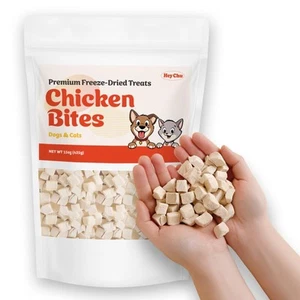Freeze Dried Raw Single Ingredien Chicken Bite Dog Treats & Cat Treats – 15oz... - Picture 1 of 5