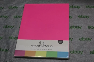NEW THE PARK LANE 8.5 x 11 scrapbooking SOLID CORE paper pad 50 sheets acid free - Image 1 of 4