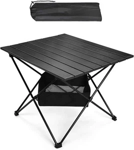 Upgraded Portable Folding Camping Table, Folding Lightweight Aluminum Alloy Cam - Picture 1 of 7