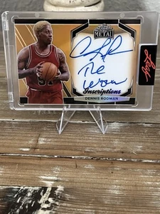DENNIS RODMAN 2024 BLATTMETALL INSCRIPTIONS THE WORM ON CARD AUTO 38/100 - Bild 1 von 2