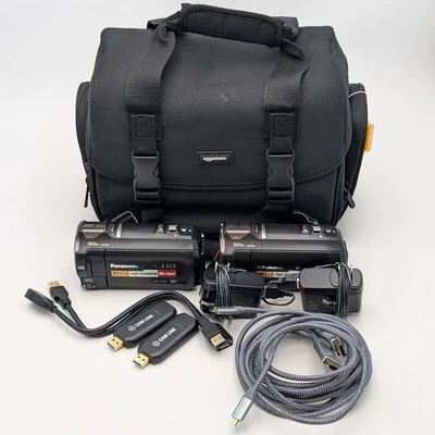 Panasonic HC-V785K Full HD Camcorder Bundle with Chargers, Cables, Bag, & More - Image 1 of 4