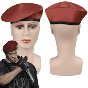 Resident Evil 4 Remake Jack Krauser Cosplay Hat Halloween Suit Prop Cap Headgear - Picture 1 of 11