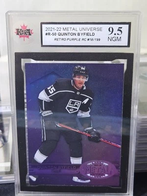 21-22 Skybox Metal Quinton Byfield Rookie Purple Variant #/199 💥💥💥 KSA 9.5 - Image 1 of 3