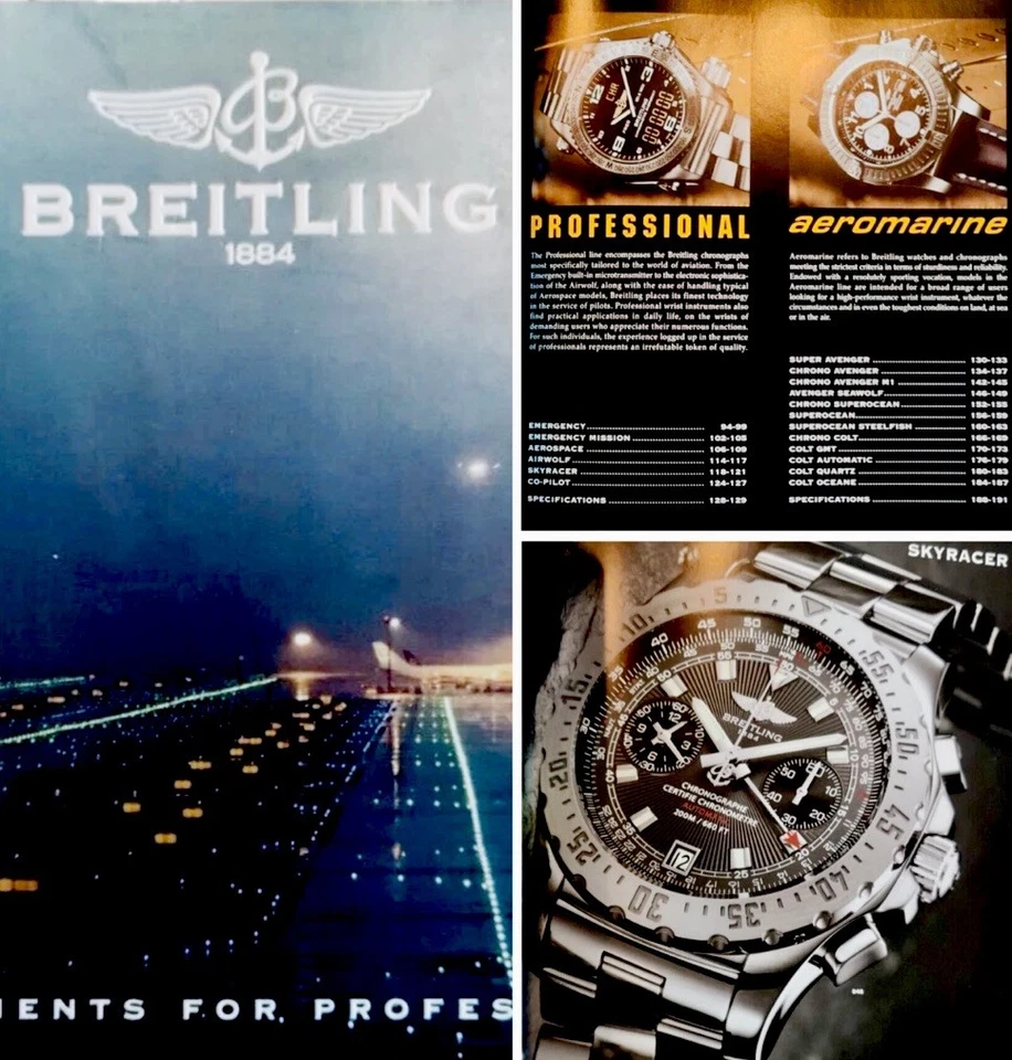 ВИНТАЖНЫЙ хронолог Breitling 1884 г. 191 СТРАНИЦА полноцветных изображений. 07 издание! - Изображение 1 из 4