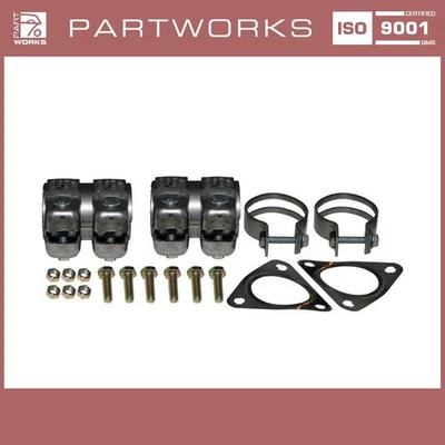 Montagesatz Auspuff für PORSCHE 996 Carrera Katalysator Ersatzrohr Schellen - Image 1 of 4