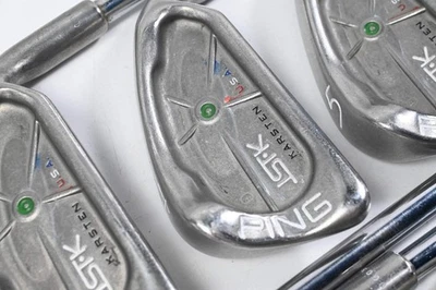 Ping ISI-K Irons / 3-9i / Green Dot / Stiff Flex Ping JZ Shafts - Image 1 of 4