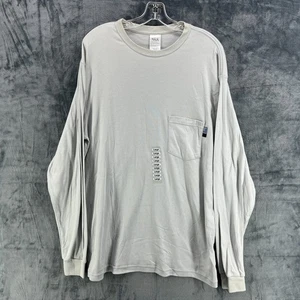 National Safety Apparel Mens Size Large FR HRC 2 Long Sleeve Pocket Shirt Gray - Picture 1 of 18