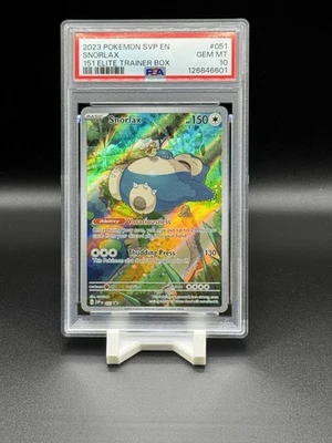 Snorlax 051 Sv: Scarlet & Violet Promo Cards Holo PSA10 - Image 1 of 2
