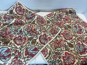Lot of 2 Pottery Barn quilted Haylie Euro Pillow Sham Cover Floral - Picture 1 of 6