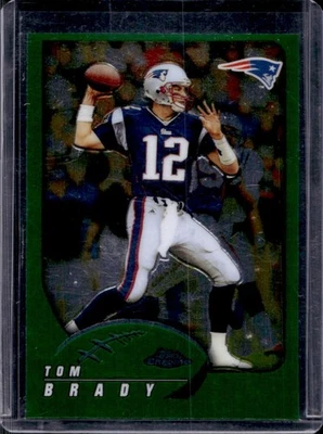 2002 Topps Chrome Tom Brady #100 Patriots - Image 1 of 2