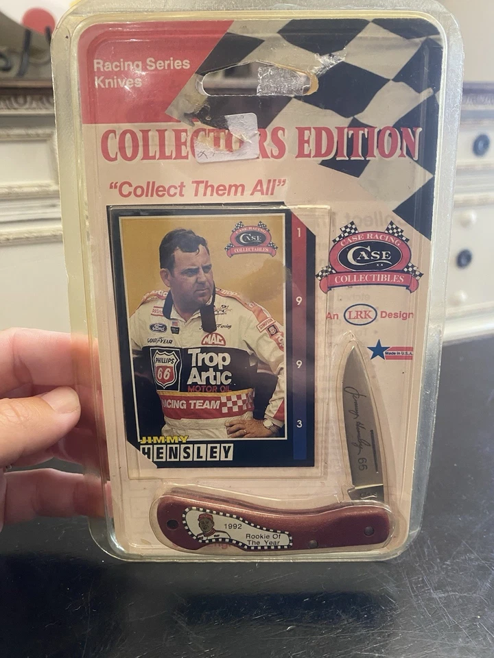 1992 Case Collectors Edition Jimmy Hensley  Folding Nascar Collector Knife  - Image 1 of 1