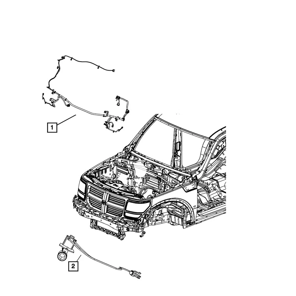 68026780AA Mopar Wiring Harness for Jeep Wrangler Dodge Nitro 2009 - Image 1 of 1
