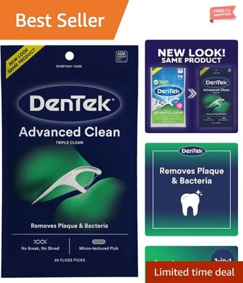 Средства для полоскания рта тройная чистка зубочистки - 90 штук, прочные и надежные - Изображение 1 из 4