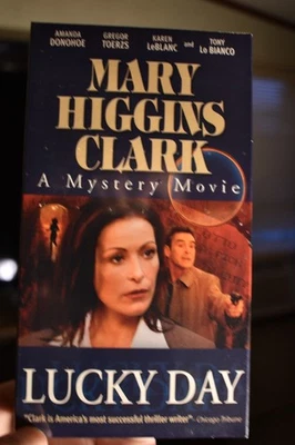 Mary Higgins Clark: Lucky Day (New Sealed VHS 2003) Amanda Donohoe, Mystery Foto 1 de 3