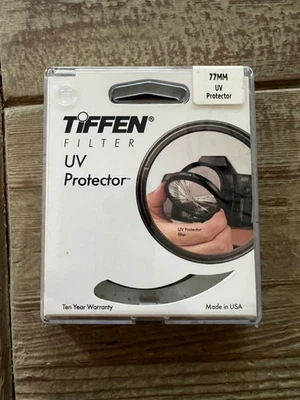 Used  Tiffen 77mm UV Protector Camera Filter for Sony, Pentax, Canon, Nikon USA - Image 1 of 2