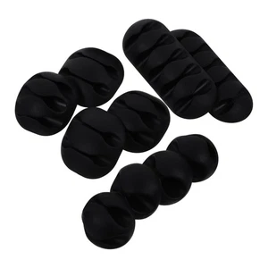 10 Pcs Kabelklemme Büro Kabelorganisator Kabelversteck Für Den Schreibtisch - Afbeelding 1 van 12