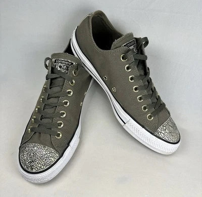 Converse Chuck Taylor All Star 551611C Gray Canvas Lace Up Sneaker Shoes Sz 10.5 - Image 1 of 4