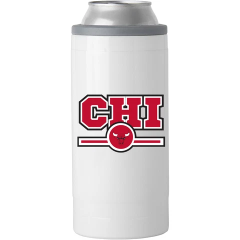 Chicago Bulls 12oz. Letterman Slim Can Cooler Cover