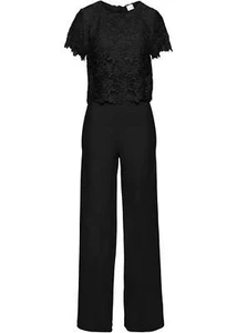 Overall mit Spitze Gr. 48 Schwarz Damen-Jumpsuit Hosenanzug Onesie Neu* - Bild 1 von 1