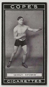 COPE COPES-BOXERS BOXING 1915-#073- SERGT. STUBER - Picture 1 of 2