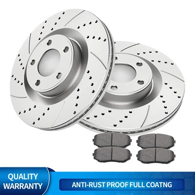 Pastilla de freno delantera perforada ranurada para Ford Edge Lincoln MKX 2007-2014 Foto 1 de 4