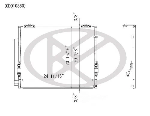 A/C Condenser-Auto Trans Koyo CD010850 - Image 1 of 1