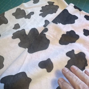Minky, Minkee 30” Square For Baby Blanket Plush Fabric By Benartex Pink Cow - Picture 1 of 8