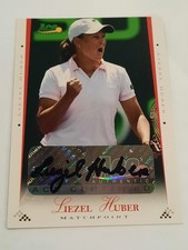 Liezel Huber 2008 Ace Authentic Black Ink Gold SP Auto /25 2007 POTY