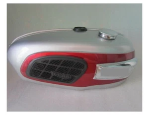 Triumph Trophy TR25W Silver & Red Painted Petrol Tank 250CC 1969-71 With Cap - Picture 1 of 8