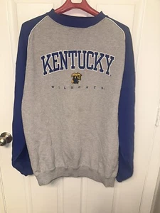 Vintage Kentucky Wildcats UK Basketball Embroidered Sweatshirt 2XL Gray Blue XXL - Picture 1 of 7