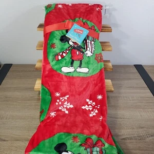 Disney Mickey Mouse Plush Throw - Playful Holiday Blanket - Picture 1 of 7