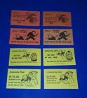 8 Monopoly Get Out Of Jail Free / Go To Jail Chance & Community Chest Cards H