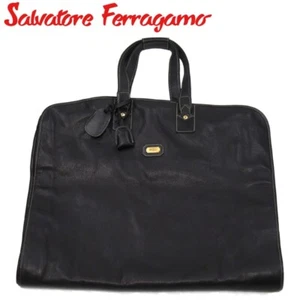 Falvatore Ferragamo Travel Garment Bag Case Leather 59x48x5cm pre-owned - Picture 1 of 10