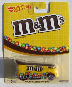 HOT WHEELS 2014 POP CULTURE CANDY M&M'S CARAMELLE AL CIOCCOLATO VOLKSWAGON DRAG BUS - Foto 1 di 3