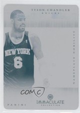 2012-13 Immaculate Nameplate Nobility Printing Plate Cyan 1/1 Tyson Chandler 1u6