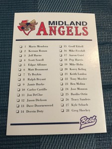 1996 Best Midland Angels AA Team Set Singles! PICK YOUR PLAYERS!